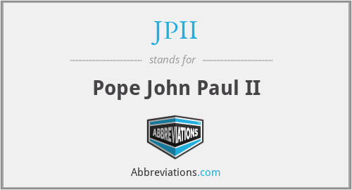 What does JP II stand for?